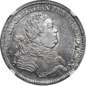 Frederick Christian, 2/3 thaler (gulden), 1763 FWóF, Dresden