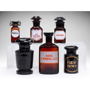 Lot of 6 pharmacy/apothecary/medical jars | Europe