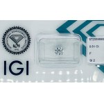 DIAMOND 0.61 CARATS F - SI2 - IGI - SF30811