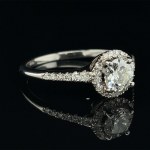 RING IN WHITE GOLD 2.05 GR WITH DIAMONDS FOR 0.51 CT G/SI2 0.24 CT D-F/SI1-3 SIZE-6.5 AIG CERTIFIED - RNG21212