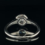 RING IN WHITE GOLD 2.05 GR WITH DIAMONDS FOR 0.51 CT G/SI2 0.24 CT D-F/SI1-3 SIZE-6.5 AIG CERTIFIED - RNG21212
