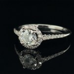 RING IN WHITE GOLD 2.05 GR WITH DIAMONDS FOR 0.51 CT G/SI2 0.24 CT D-F/SI1-3 SIZE-6.5 AIG CERTIFIED - RNG21212