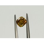 DIAMOND 2.01 CT NATURAL FANCY DEEP BROWN YELLOW ORANGE UNIFORM CUSHION CUT - GIA - UD30115