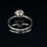 RING IN WHITE GOLD 2.75 GR WITH DIAMOND 1.01 CT G-H / SI2+ BRILLIANT FOR 0.27 CT F VS2 SIZE 7 - RNG30310