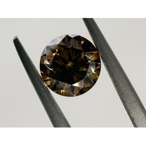 1.28 CT FANCY INTENSE COGNAC DIAMOND - SI2 - LASER ENGRAVED - C31208-LC
