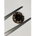 1.28 CT FANCY INTENSE COGNAC DIAMOND - SI2 - LASER ENGRAVED - C31208-LC