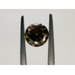 1.28 CT FANCY INTENSE COGNAC DIAMOND - SI2 - LASER ENGRAVED - C31208-LC