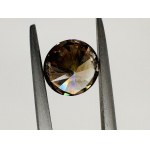 1.28 CT FANCY INTENSE COGNAC DIAMOND - SI2 - LASER ENGRAVED - C31208-LC