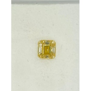 DIAMOND 0.77 CT FANCY INTENSE YELLOW, UNIFORM - SI1 - GIA - HR20901-15