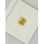 DIAMOND 0.77 CT FANCY INTENSE YELLOW, UNIFORM - SI1 - GIA - HR20901-15