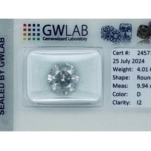 DIAMOND 4.01 CT D - I2 - C40704