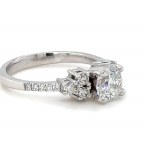 RING IN WHITE GOLD 3.22 GR DIAMONDS AND DIAMONDS - RNG40210,