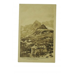 Tatra Mountains - New shelter in Hala Gąsienicowa and view of Kościelec, Published by the Salon of Polish Painters in Krakow