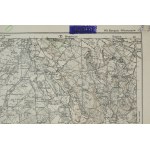KĘPNO - WIERUSZÓW / Kempen - Wieruszów - Karte des Deutschen Reiches, skala 1: 100.000, f. 41,5 x 36cm na podstawie mapy z 1889r. ze zmianami, 1914r.