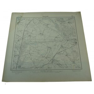 MIEŚCISKO - Markstädt, mapa, skala 1: 25.000, f. 56,5 x 60cm, na podstawie mapy z 1888r. ze zmianami, 1911r.