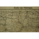 Mapa Turyngii [Karte von Thüringen], skala 1:300.000, Verlag v. Albert Goldschmidt, [AW]