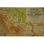 Mapa szkolna Rzeszy Niemieckiej Protektoratu Czech i Moraw oraz sąsiednich obszarów, skala 1:900.000
