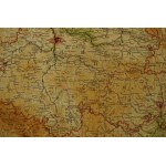 Mapa szkolna Rzeszy Niemieckiej Protektoratu Czech i Moraw oraz sąsiednich obszarów, skala 1:900.000