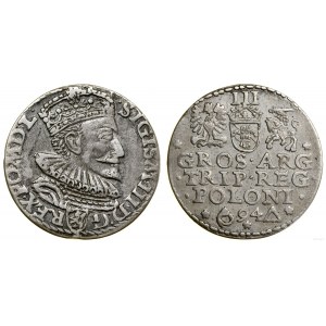 Polska, trojak, 1594, Malbork