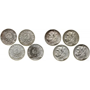 Pologne, série de 4 x 5 zlotys, Varsovie