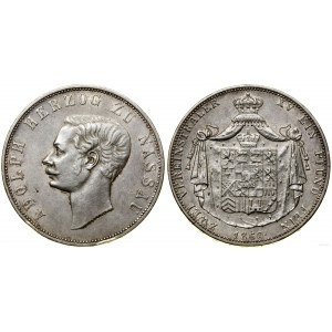 Niemcy, 2 talary 1860 = 3 1/2 guldena, 1860, Wiesbaden