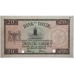 Danzig, 20 Gulden 1932 - COLOR TRIAL - (E) - PMG 64 - RARE