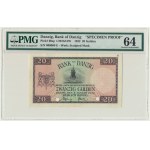 Danzig, 20 Gulden 1932 - COLOR TRIAL - (E) - PMG 64 - RARE