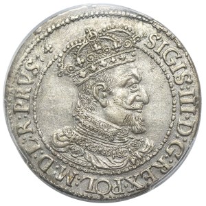 Sigismond III Vasa, Ort Gdansk 1616 - uzka orifice - PCGS AU58