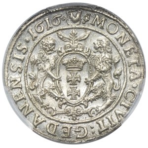 Sigismond III Vasa, Ort Gdansk 1616 - uzka orifice - PCGS AU58