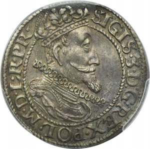 Sigismund III Vasa, 1/4 Thaler Danzig 1615 RARE - PCGS AU55