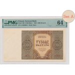 1,000 gold 1945 - A - PMG 64 - RARE in this condition
