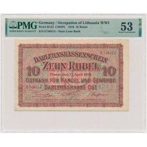 Poznań, 10 Rubel 1916 - E - PMG 53