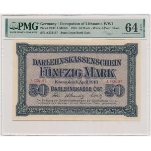 Kowno, 50 Mark 1918 - A - PMG 64 EPQ