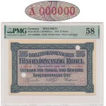Posen, 25 Rubel 1916 - A 000000 - MUSTER - PMG 58 - VERY RARE