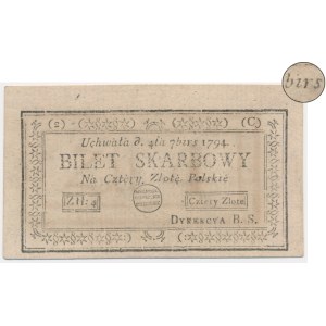4 złote 1794 (2)(C) - z błędem ...birs