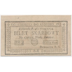 4 złote 1794 (2)(C) - z błędem ...birs