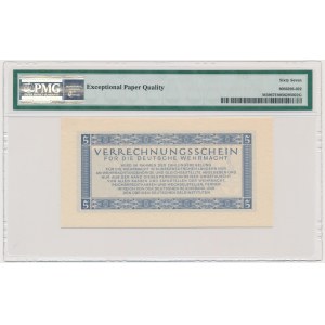 Germany, Wehrmacht, 5 Reichsmark 1944 - PMG 67 EPQ