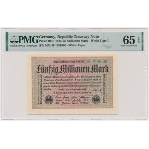 Germany, 50 milion Mark 1923 - PMG 65 EPQ