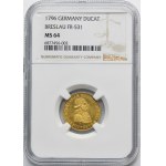 Silesia, Duchy of Neisse, Joseph von Hohenlohe-Bartenstein, Ducat Neisse 1796 - NGC MS64 - VERY RARE