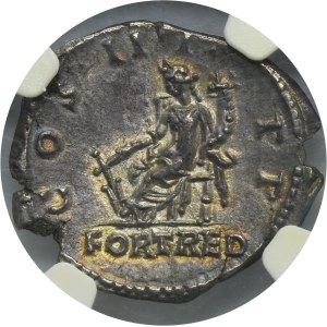 Roman Imperial, Hadrian, Denarius - NGC Ch XF