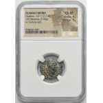 Roman Imperial, Hadrian, Denarius - NGC Ch XF