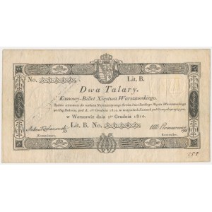 2 thalers 1810 - Kochanowski - with stamp