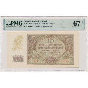 10 gold 1940 - J - PMG 67 EPQ