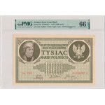 1,000 marks 1919 - Ser. ZAF - PMG 66 EPQ - SPECIMEN