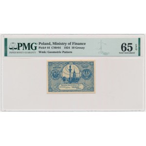 10 haléřů 1924 - PMG 65 EPQ