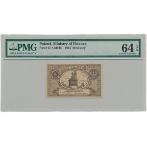 20 haléřů 1924 - PMG 64 EPQ
