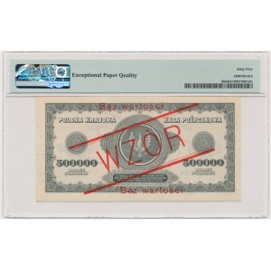 500.000 marek 1923 - WZÓR - A1234500/A6789000 - PMG 65 EPQ