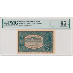 1/2 mark 1920 - PMG 65 EPQ