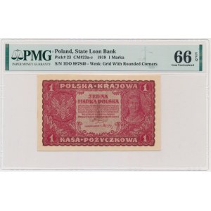 1 známka 1919 - 1. série DO - PMG 66 EPQ