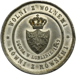 Galizien, Medaille zum 300. Jahrestag der Vereinigung von Lublin und Lemberg 1869